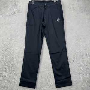 Pepsi Mens Cargo Pants 30X30 Black Flat Front Straight Leg Stretch Workwear NEW